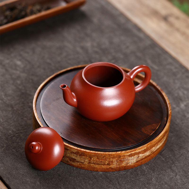 梨形壺宜興紫砂壺原鉱大紅袍職人心手作り高級ティーポット茶道具プレゼント卸売り代発|undefined