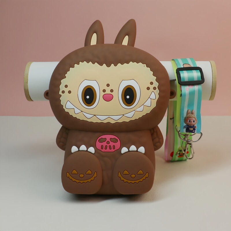 国境を越えた人気のラブブシリコン小銭入れ漫画かわいい子供用ポータブルストレージクロスボディバッグギフト卸売|undefined