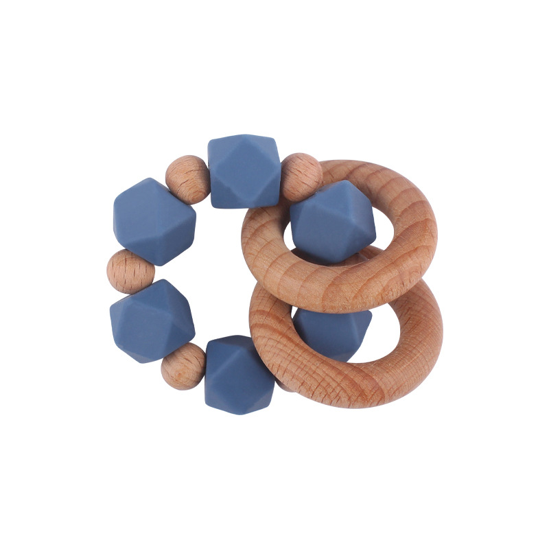 Nuevos suministros para bebés Beech teether pulsera bebé creativo silicona mordedura gel molar juguete AliExpress Nuevo