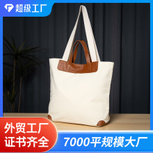 帆布袋定制可印logo订做皮标帆布手提袋定做卡通布袋子礼品棉布袋