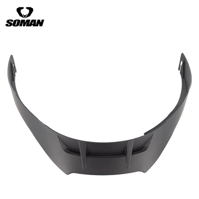 Soman Motorcycle Helmet Sm955S Tail Wing, Open-Face Helmet 955-S Personalized DIY with Tail Wing Accessories (Dəbilqə (Kaska) aksesuarları) - matte-black