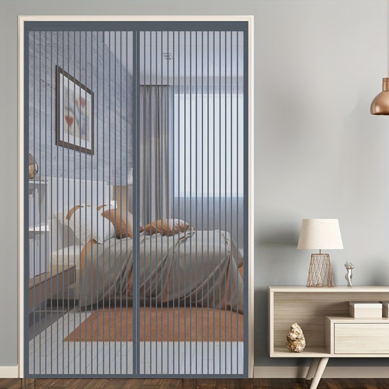 King Kong Yarn Anti-mosquito Door Curtain Magnetic Absorption Silent Non-perforated Door Curtain Summer Door Screen Window Partition Curtain Bedroom Shade