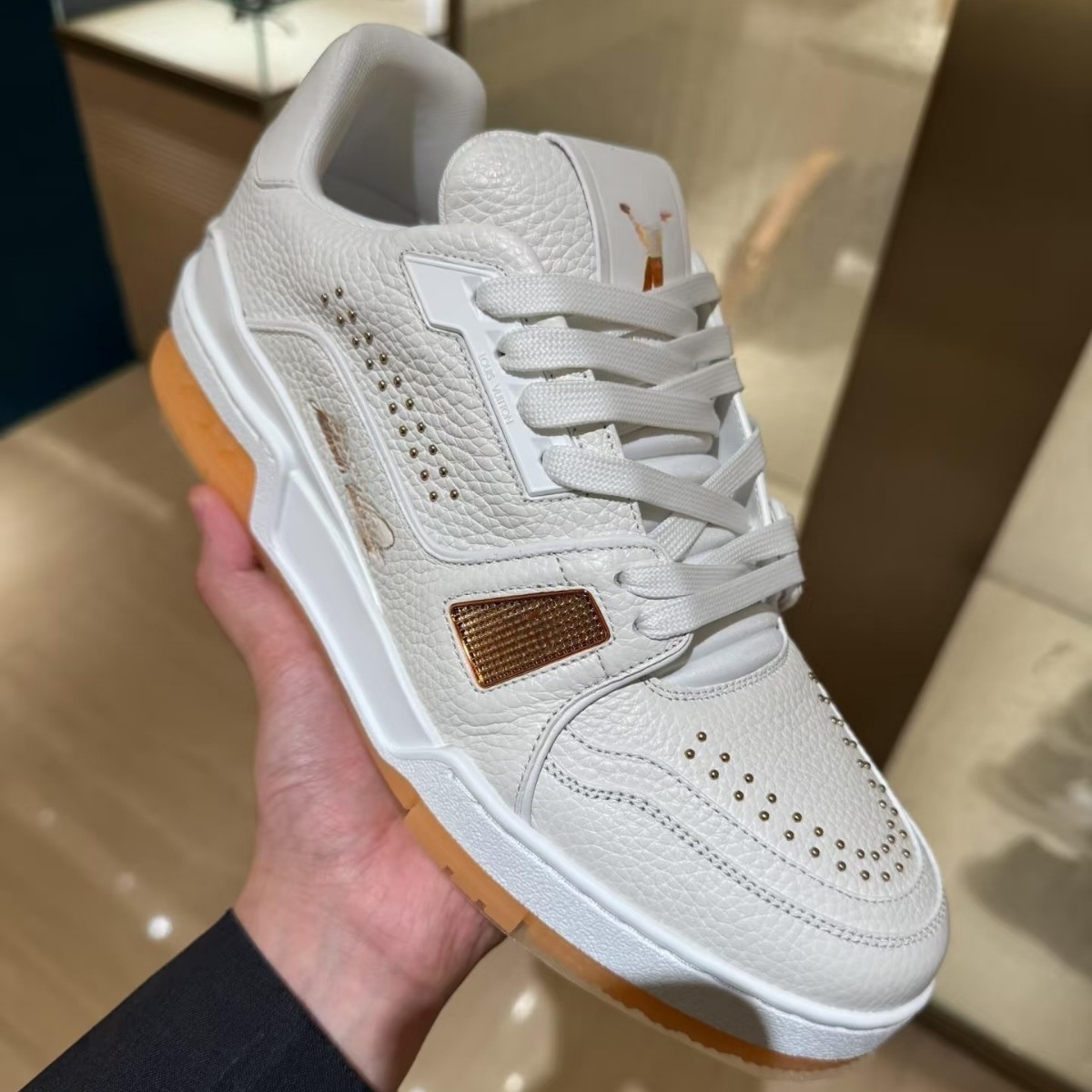 Cross-Border Original Lv Trainer Sneakers for Men and Women, Cruise Ship Limited Edition, Casual Versatile Low-Top Sports Shoes