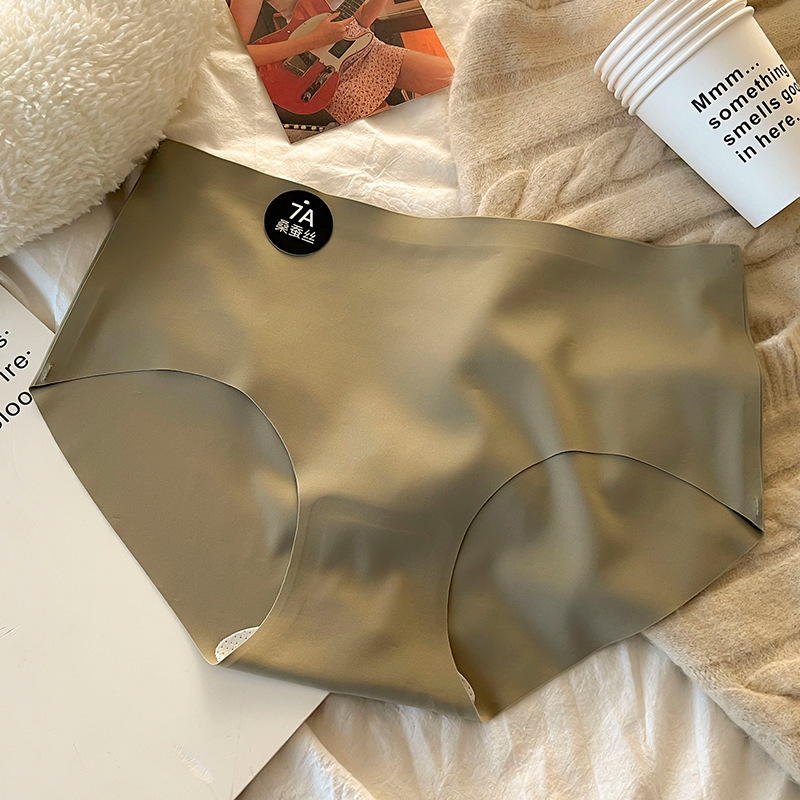 7a抗菌女性の中腰に跡がない下着女性の高弾乳皮の氷皮の少女の绢糸の股の大きいサイズの女子学生は卸売りします。