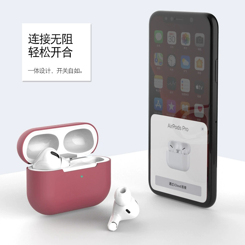 Apple, силиконовый совместимый чехол, беспроводные наушники, bluetooth, защита от падения
