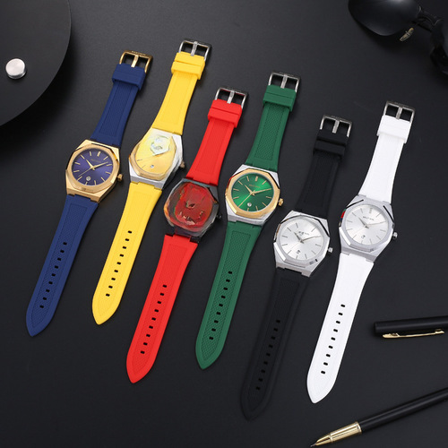PhD Pass BESTWIN Silicone Student Wristwatch for Men, Wholesale Fashion Calendar Men's Watch