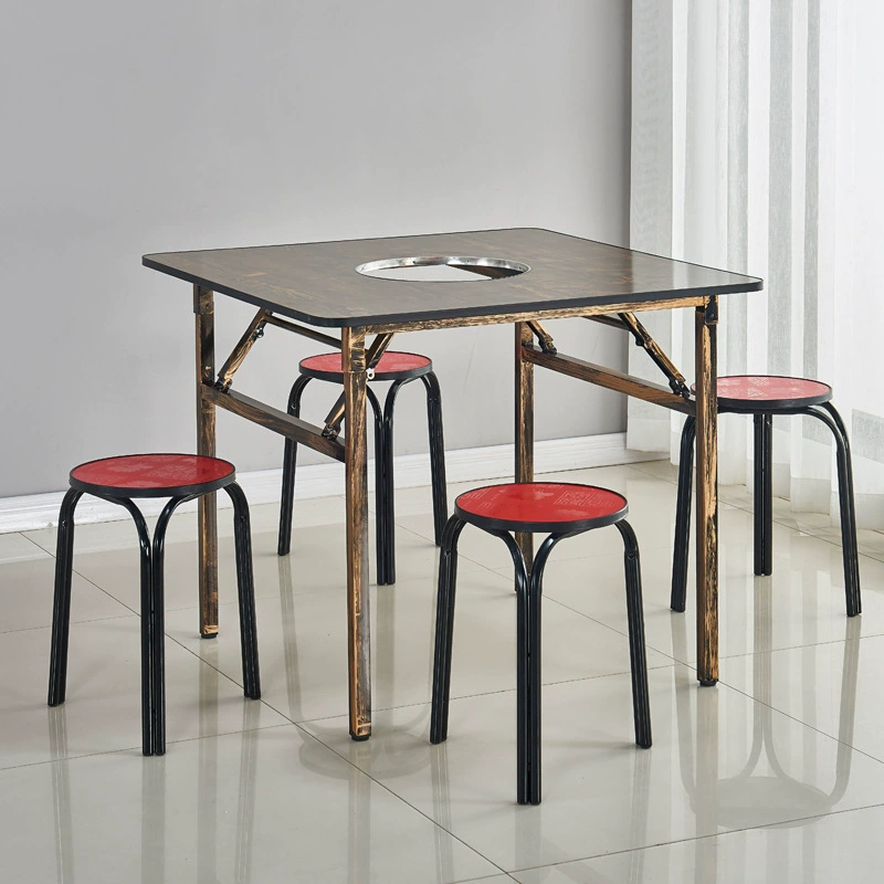 Уличный стол для барбекю, складной простой стол для горячего горшка, уличный квадратный стол, стол для ночного рынка, обеденный стол, складной маленький стол