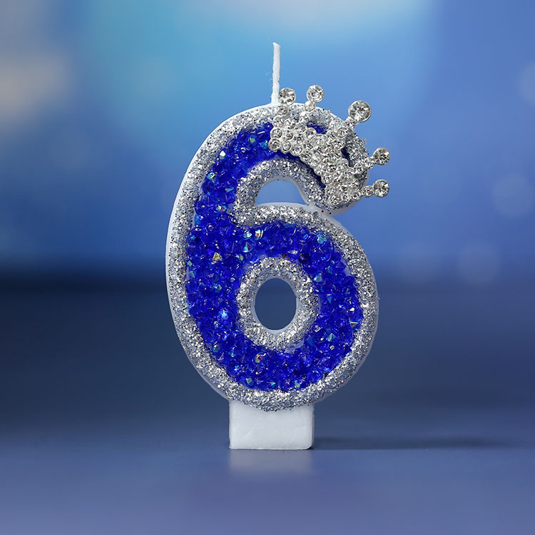 Venta al por mayor original nueva vela digital Sueño Azul estilo pastel de cumpleaños vela AliExpress Amazon Venta caliente