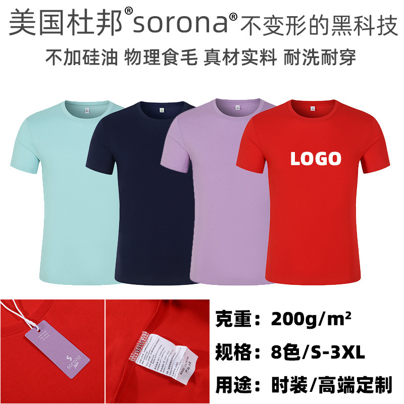 Team clothes customized DIY American DuPont Sorona short-sleeved T-shirt work clothes printed logo Zhuo Fandi 3001 Team clothes customized DIY American DuPont Sorona short-sleeved T-shirt work clothes printed logo Zhuo Fandi 3001