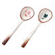 Spot ceramic spoon high-value soup spoon home office stoneware spoon rice spoon cute long handle dessert spoon