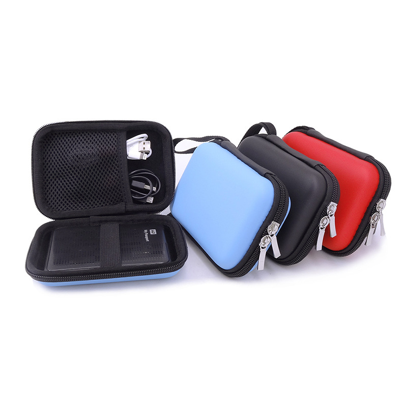 En stock adecuado para Wd Seagate Toshiba bolsa de disco duro móvil de 2,5 pulgadas cable de datos auriculares bolsa de almacenamiento de EVA image 7
