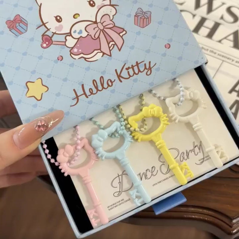 Cute Kt Cat Key Pendant Versatile School Bag Key Chain Cartoon Sweet Bestie Couple Bag Gift Pendant