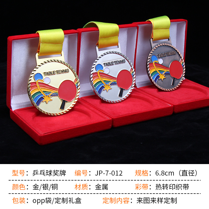 Medallas de Oro, Plata y Bronce en Tenis de Mesa