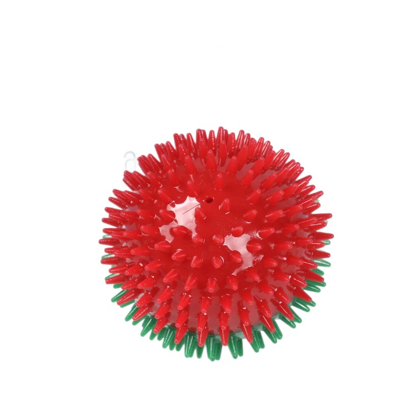 temu Hot sale juguetes de voz de perro Navidad color bolas de pinchazo perros pequeños y medianos mascotas TPR juguetes molar bolas elásticas