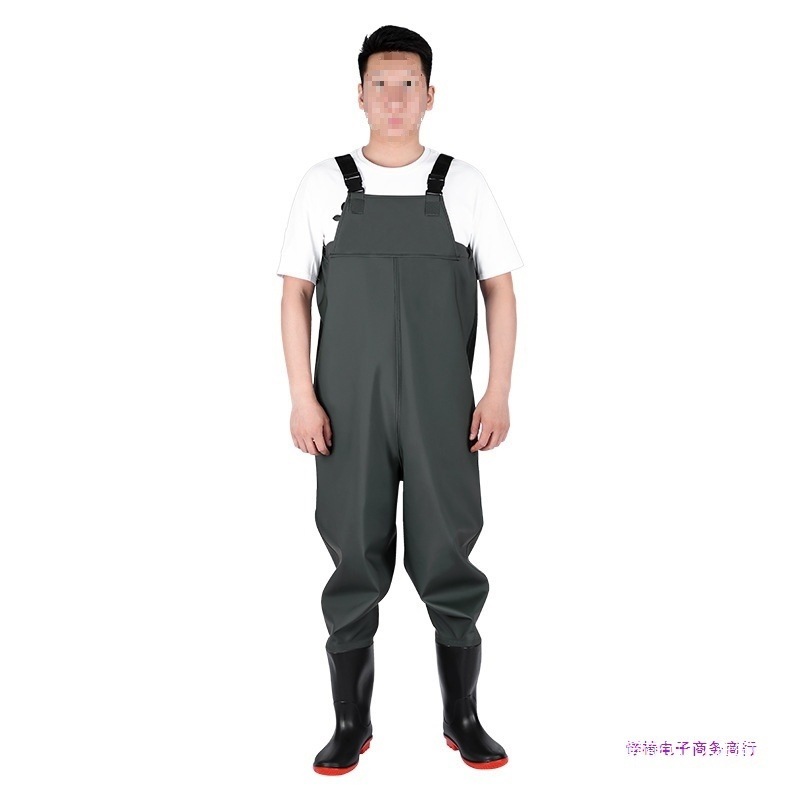 Water-Resistant Waders with Rain Boots and Rain Pants for Men, Suitable for Fishing and Water Activities
