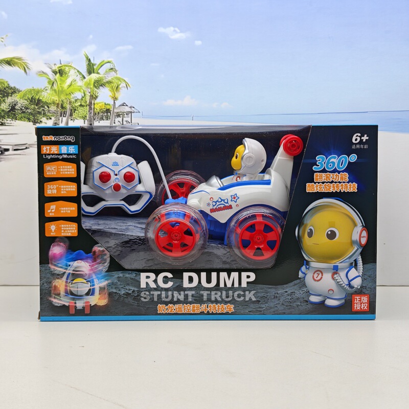 Electric Remote Control Car Stunt 360 Twist Car Remote Control Dump Truck Light Music Remote Control Car Toy Boy Gift
