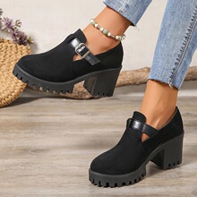 W 34117 Chunky Heel Platform Mule �����۵�Ь �羳ŷ��