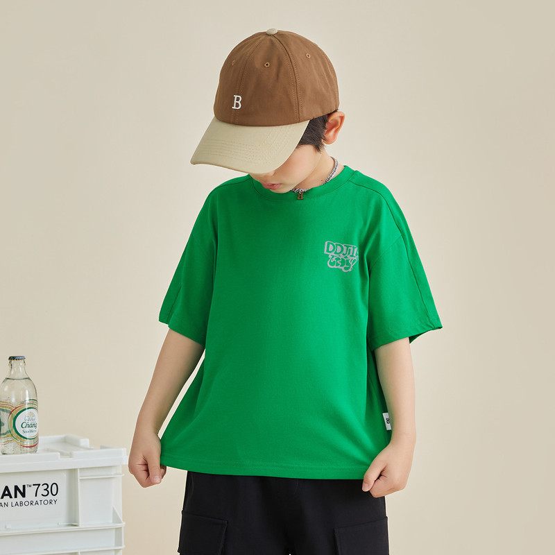 【Tシャツコレクション】Duojia ボーイズ Tシャツ 2025 夏 ストレッチ アイスコットン 半袖 子供用 柔らかい肌に優しいトップス|undefined