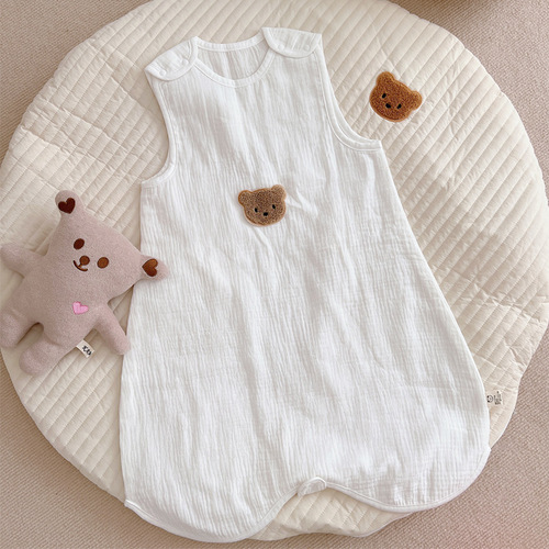 Baby A Class Sleep sack for children, 100% cotton gauze sleep sack, summer thin model, unisex for boys and girls, baby back support kick proof stomach protection
