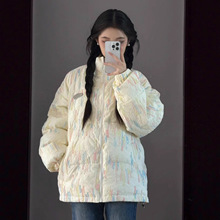 2025年新款冬季羽绒棉服女奶呼呼棉衣立领日系棉袄宽松小个子外套