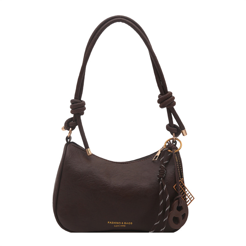Borsa a spalla elegante da donna design semplice autunnale_voghion.com