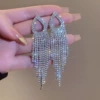 Shiny earrings, style