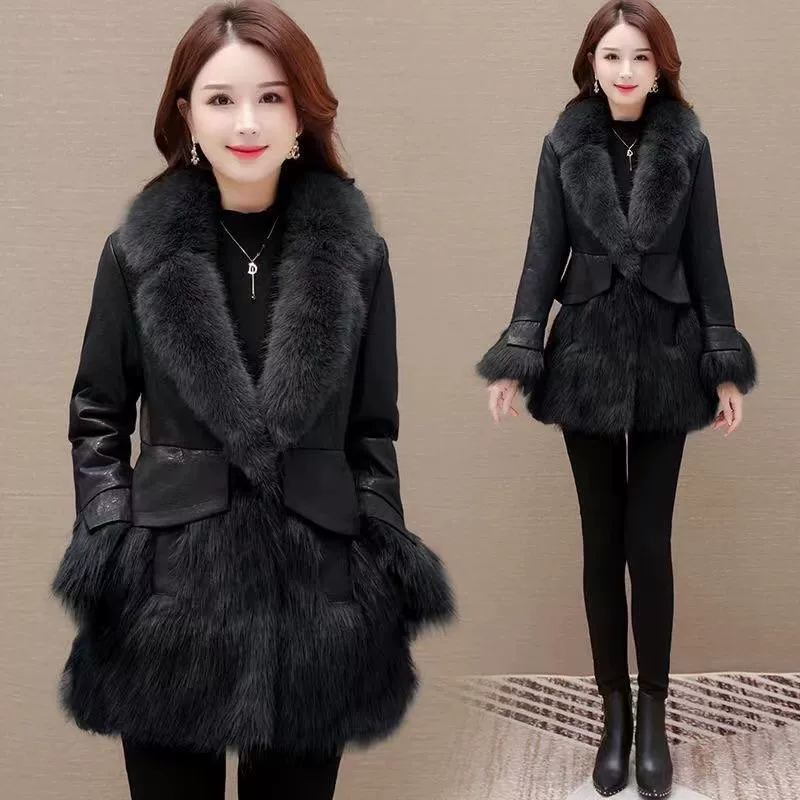 Long down jacket with down, mid-length, 60 years, increased thickness