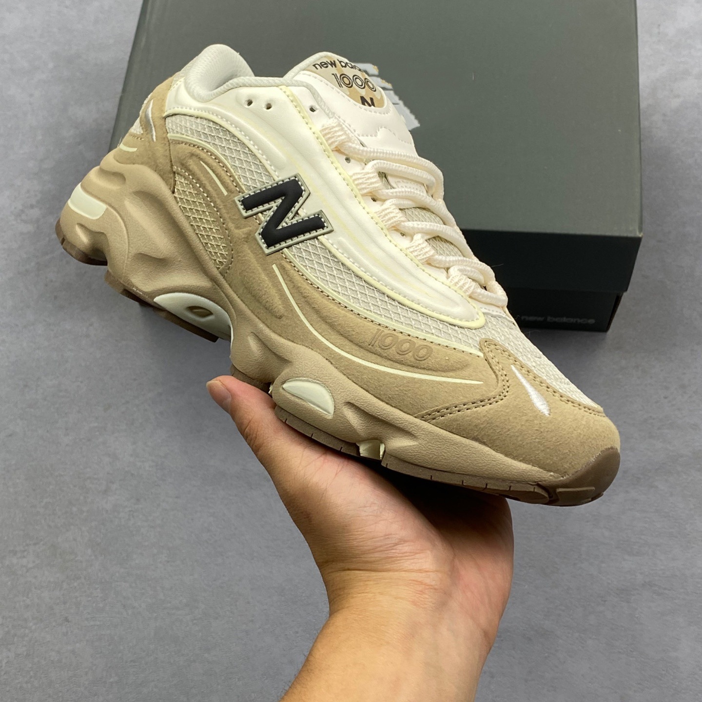 Putian zapatos comercio exterior NB1000 altura de suela gruesa zapatos deportivos para correr zapatos casuales retro zapatos para correr