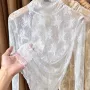 显瘦气质蕾丝长袖打底衫