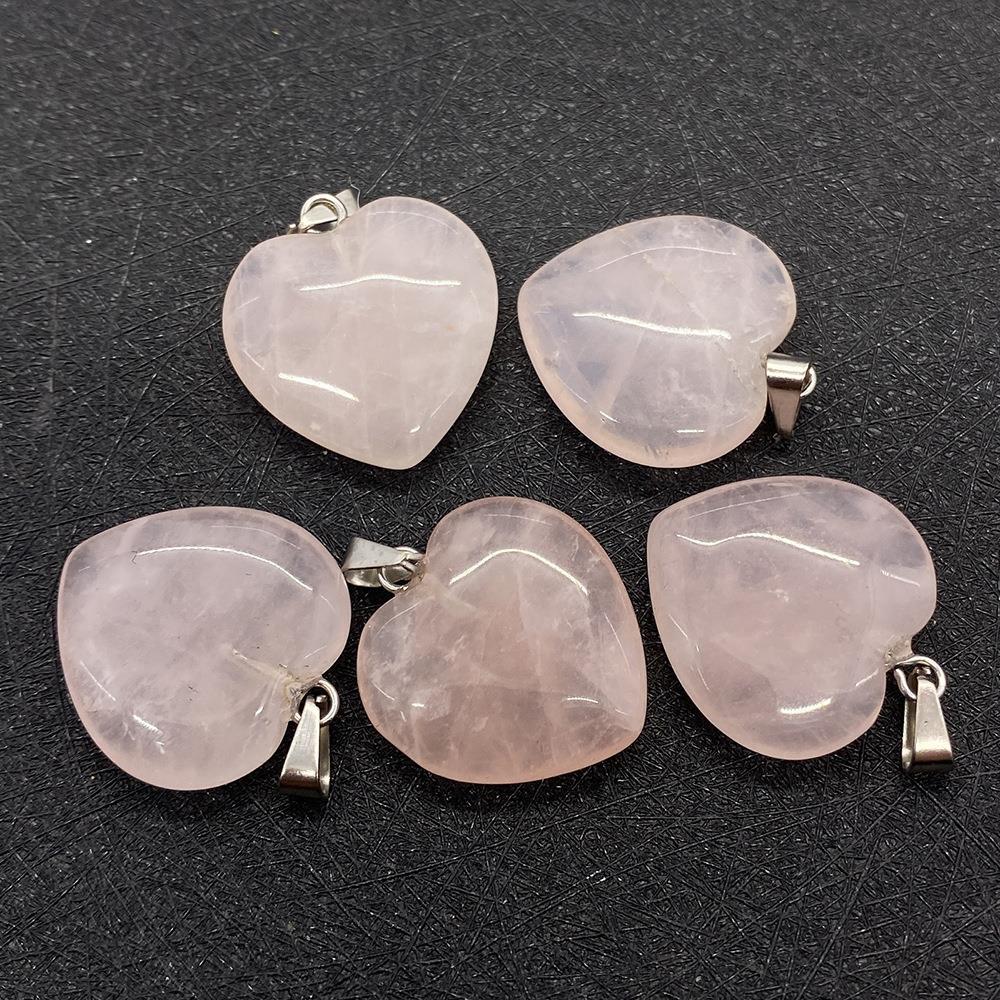 natural stone Material 1 Piece Natural Stone Heart Shape Pendant
