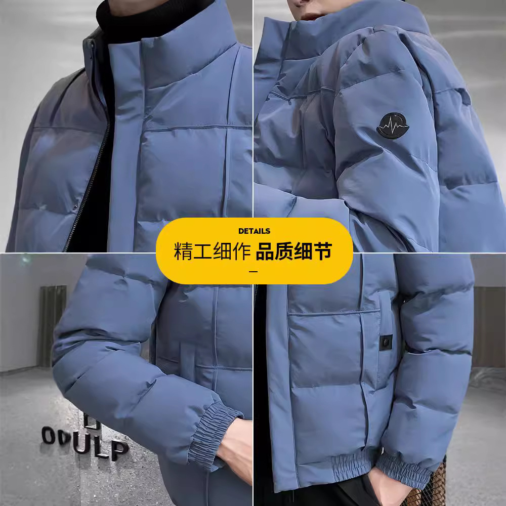 Abrigo de algodón acolchado para hombres al por mayor invierno 2023 nueva pareja estilo coreano forro polar grueso marca de moda abrigo de algodón acolchado para hombres entrega