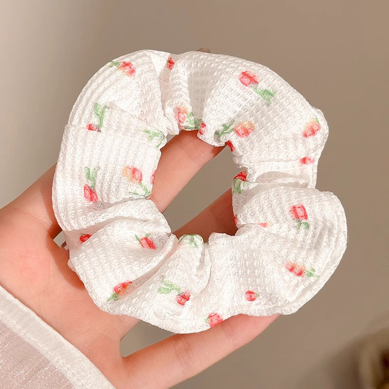 Anillo de cabello de intestino grande coreano para mujeres de alto nivel toallas cuadradas cuerdas de cabello de alta elasticidad y elásticas duraderas flojas flojas