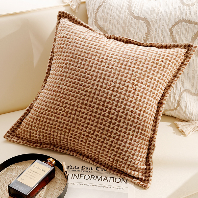Crema de estilo retro de alta calidad sofá sala de estar almohada cubierta de almohada dormitorio ventana flotante cama almohada cubierta de almohada cojín núcleo