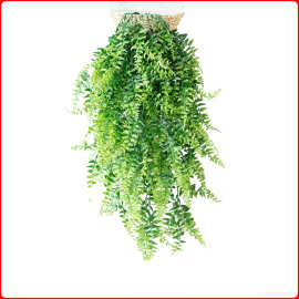 厂家直销仿真植物吊钟挂 藤条壁挂室内装饰 仿真5叉藤蔓草装饰