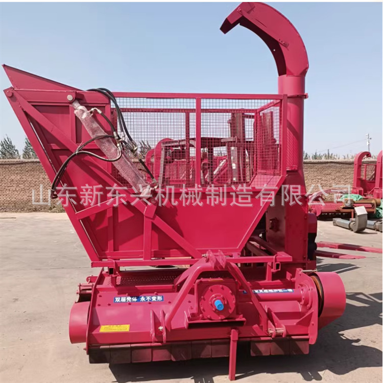 秸秆青储机玉米秸秆粉碎回收机带二次粉碎料仓自卸稻草拖拉机粉碎
