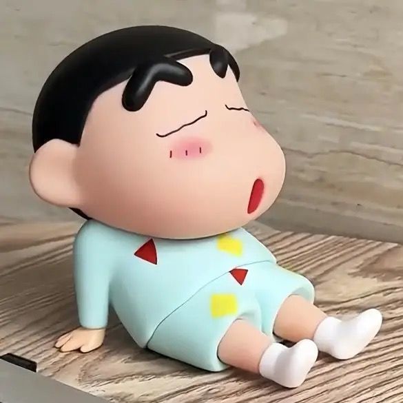 蜡笔小新手机支架动漫懒人手机座手办桌面摆件模型公仔礼物|undefined