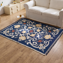 跨境地毯客厅卧室地垫棉纱线毯伊朗土耳其民族风节日祷告毯朝拜垫