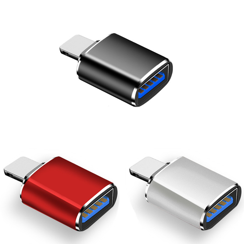 For Apple mobile phone OTG adapter U disk keyboard mouse usb3.0 converter iphone sound card adapter