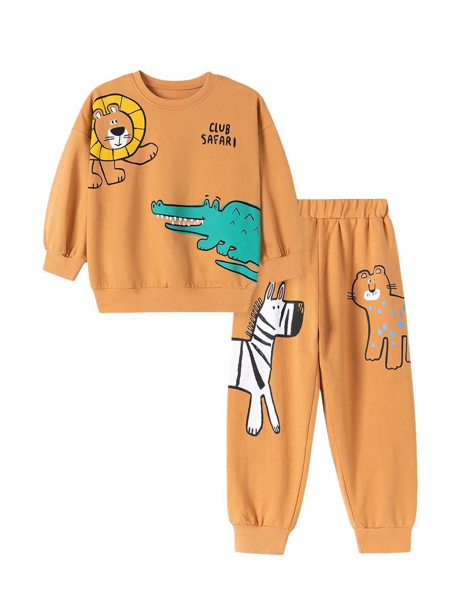 Little Maven ropa para niños de comercio exterior transfronterizo traje de niño de dibujos animados europeo y americano traje de niño de algodón de tendencia de otoño