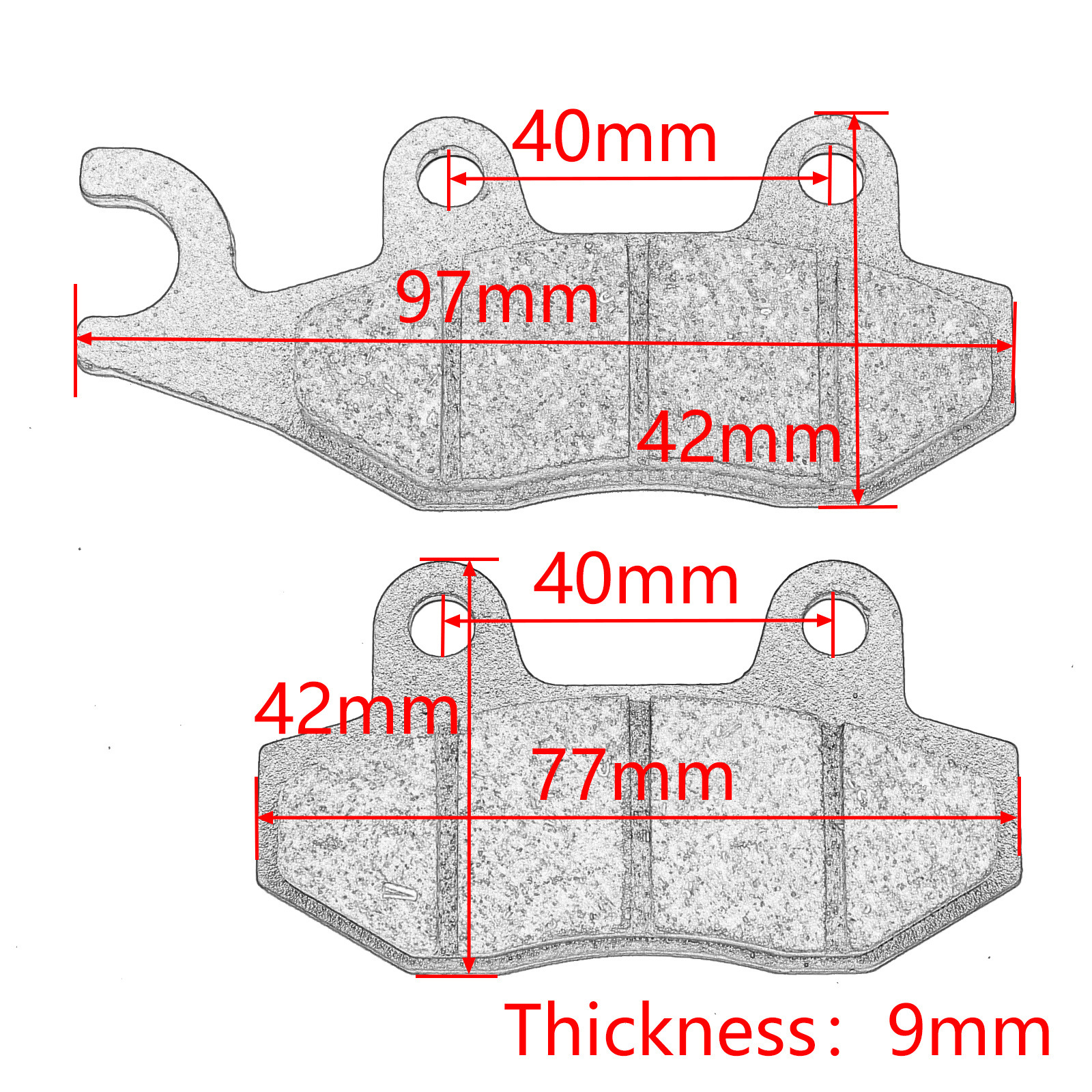 Motorcycle Disc Brake Pads, Brake Pads, Disc Brake Linings, Brake Linings for Atv, Beach Bikes, Ca250, Fa165, Kvf, Krf