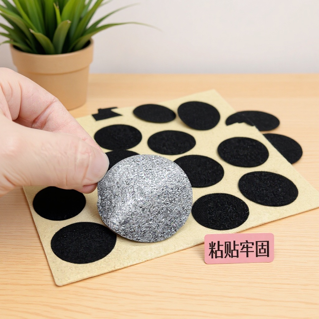 黑色自粘绒布贴 不干胶植绒布 陶瓷工艺品底座防滑绒布保护垫批发