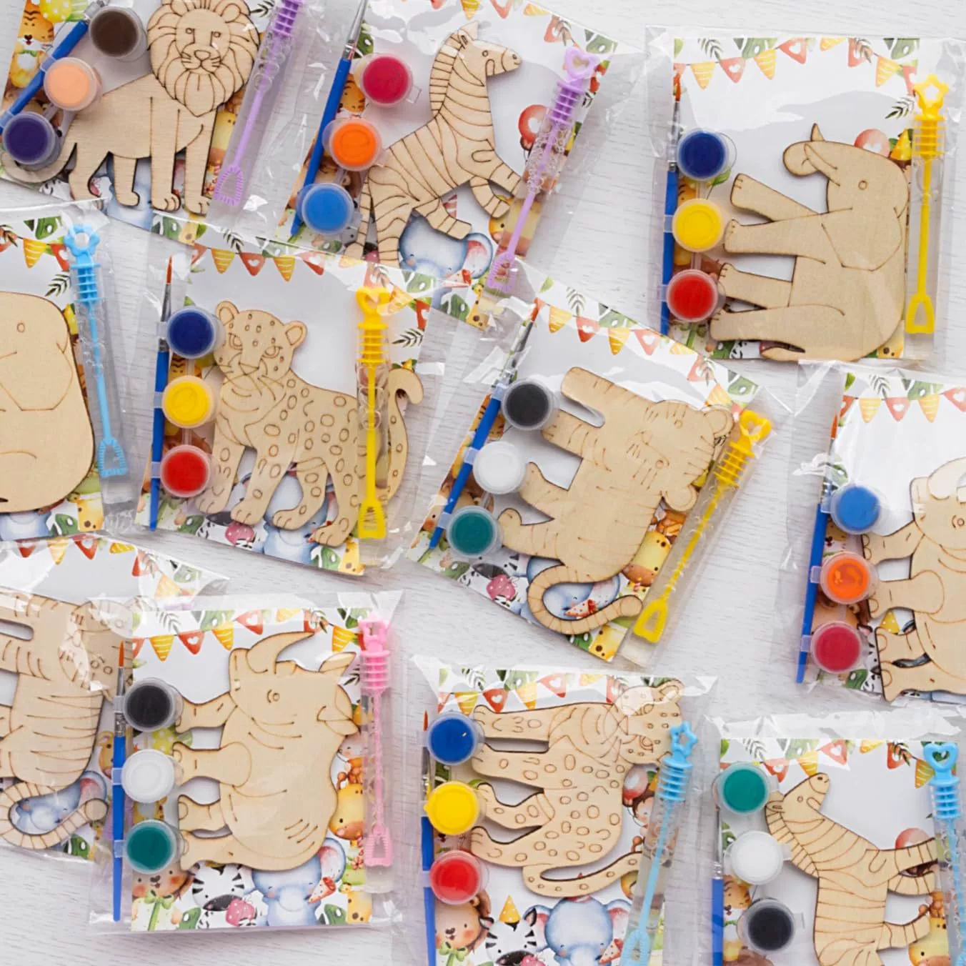 Трансграничный набор для рисования деревянных животных Amazon DIY, детские игрушки для рисования ручной работы, просветительские игрушки, семейное взаимодействие