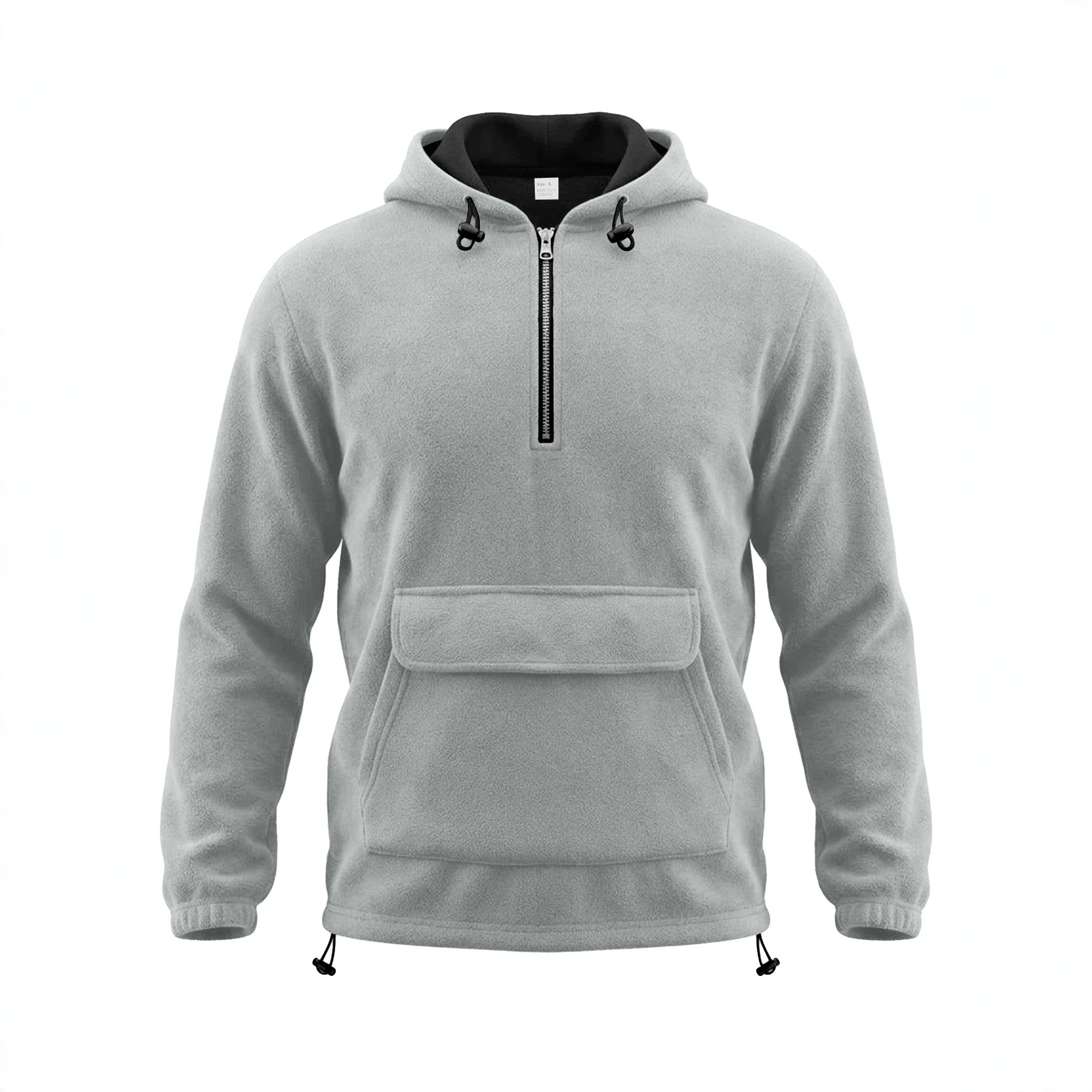 Transfronterizo Amazon hombre Shake-off semi-cremallera chaqueta con sombrero cálida otoño-invierno chaqueta americana
