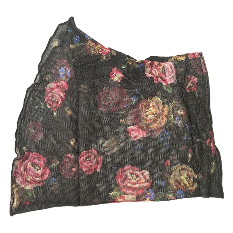 Mesh silk scarf pullover natural mulberry silk false collar scarf spring summer autumn sun protection square dance match