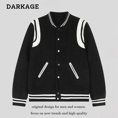 秋冬の新型の厚手の高街のウールの野球の服のジャケットのアメリカのhiphopのヒップホップの男女の同項のコートのファッション
