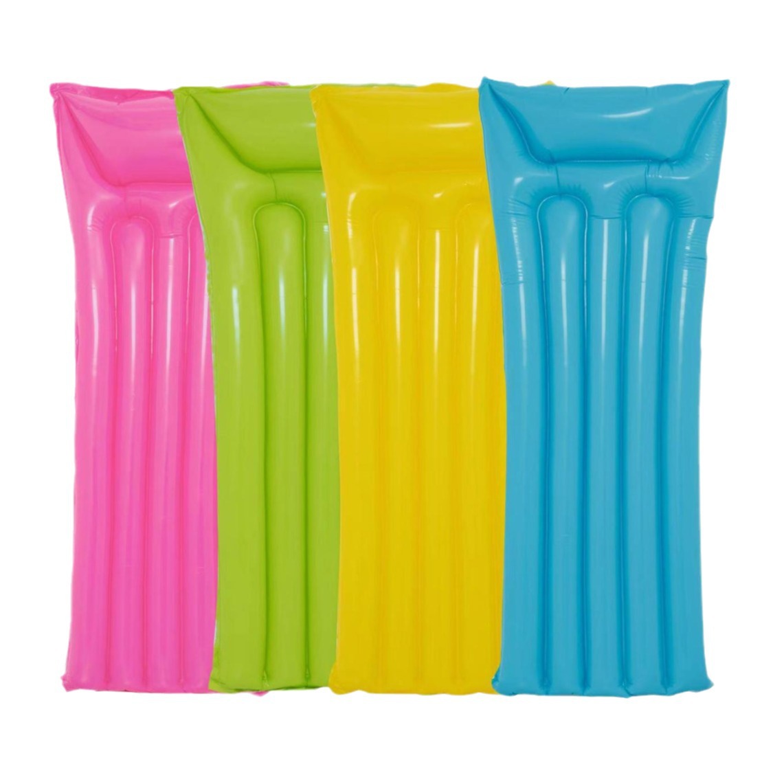 PVC inflable color sólido flotador ocio reclinable colchón inflable anillo de natación de agua tablero de surf spot al por mayor