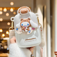 Sanrio Lulu Children's Straw Insulated Cup Cute Cartoon New Food-Grade 316 Stainless Steel Water Bottle