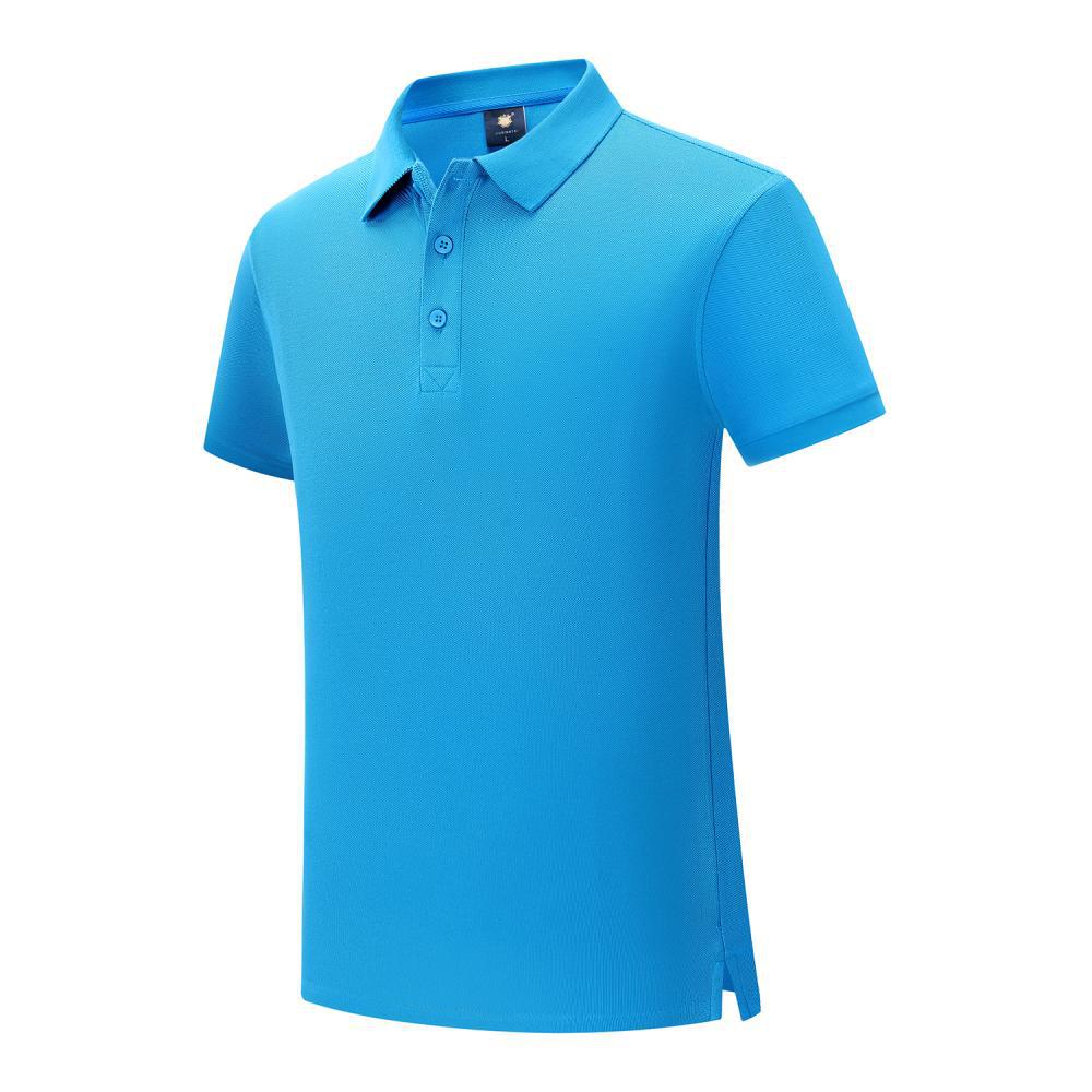 210G algodón peinado solapa polo impresión de verano personalizado camiseta publicitaria ropa de trabajo de hombres y mujeres mangas cortas