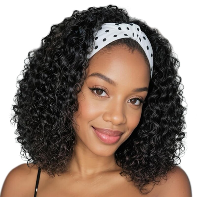European and American 1960S Carnicane Flame-Retardant Wig Short Curly Hair Headgear Cross-Border Export Short Curly Hair Black Curly Hair