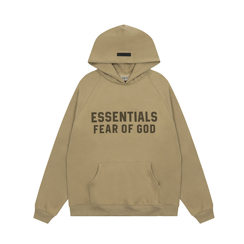 新型fog植毛essentials第8四半期の複線高街のゆるいプリントカップルとベルベットのフード|undefined